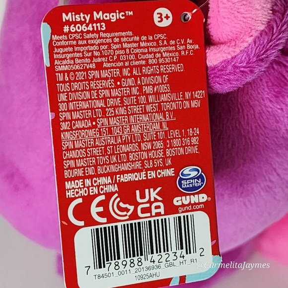 GUND 🦄 Drops Pink Unicorn Misty Magic Expressive Plush NWT - Picture 6 of 8